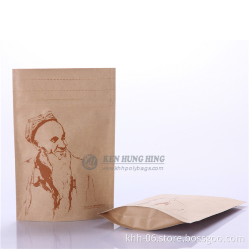 High Quality Stand up Zipper Kraft Paper Bags for Dried Fruit with Low Price